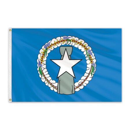 Global Flags Unlimited Northern Marianas Outdoor Nylon Flag 3'x5' 200796